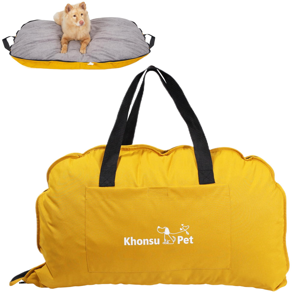 KHONSU PET tapis chien portable etanche vert-sauge pour camping et plein air
