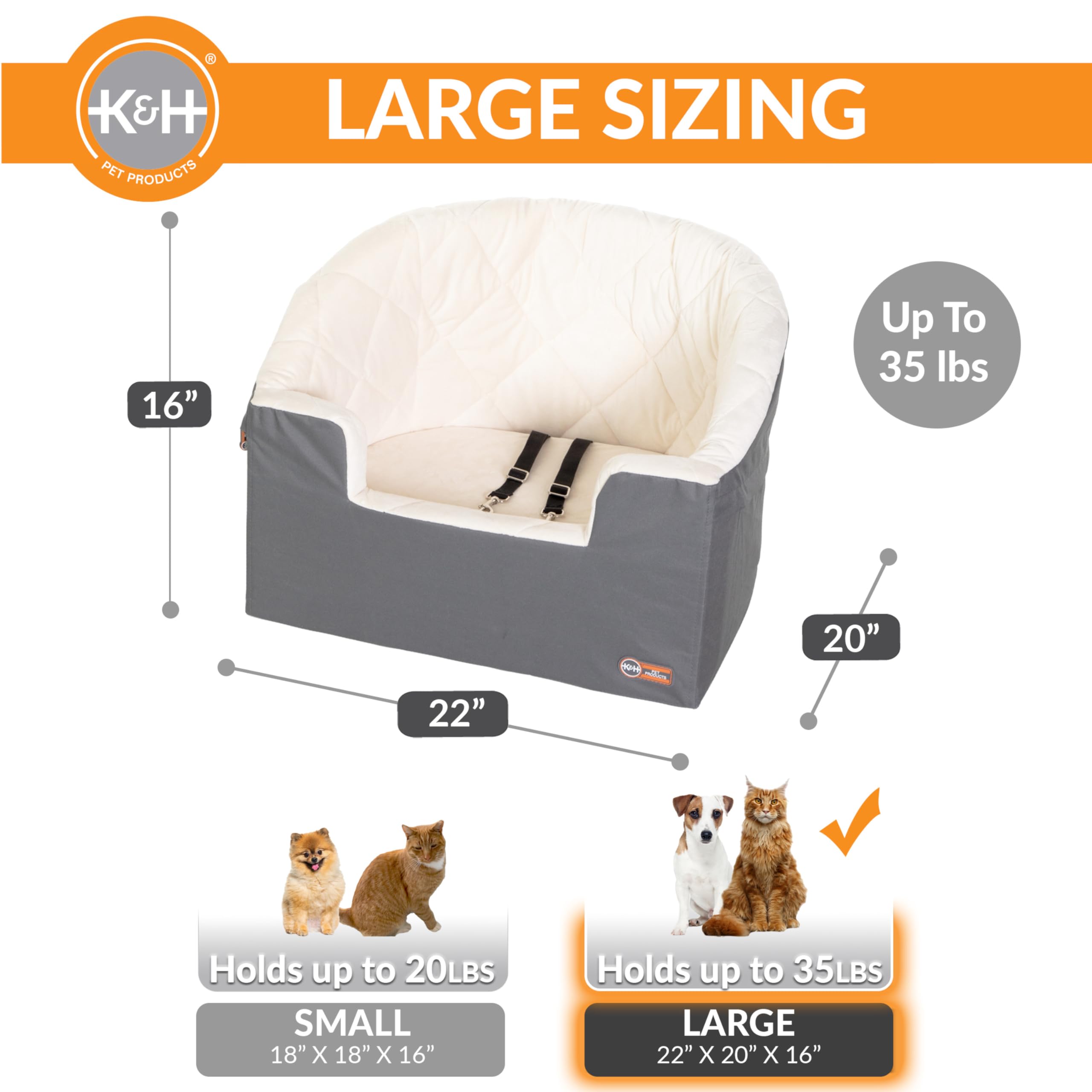 Housse crème lavable sur le Bucket Booster pour plus de propreté.