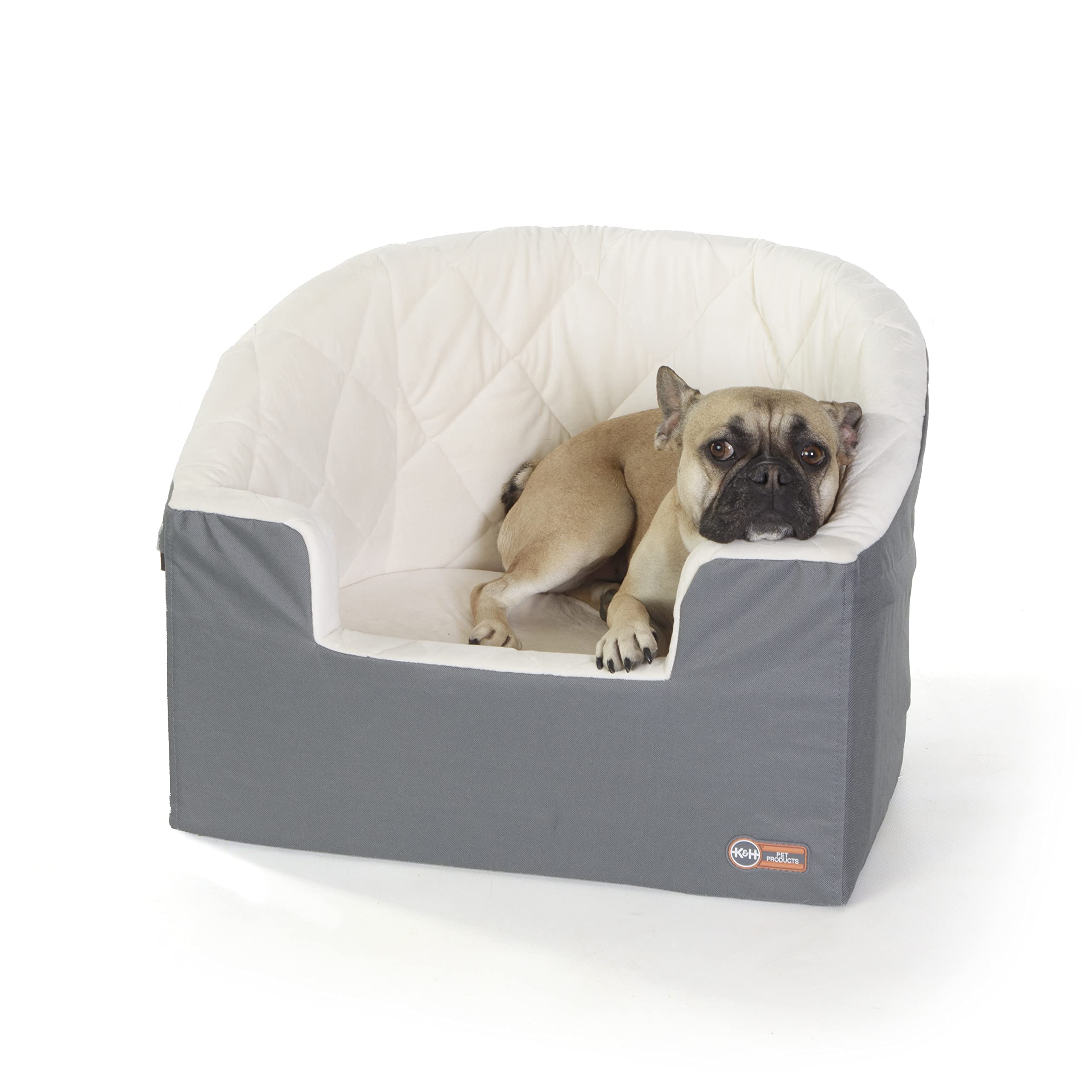 Bucket Booster K&H : siège surélevé avec vue fenêtre pour chien ou chat.