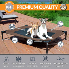 Cadre métallique du lit-cot K&H, structure solide pour chien.