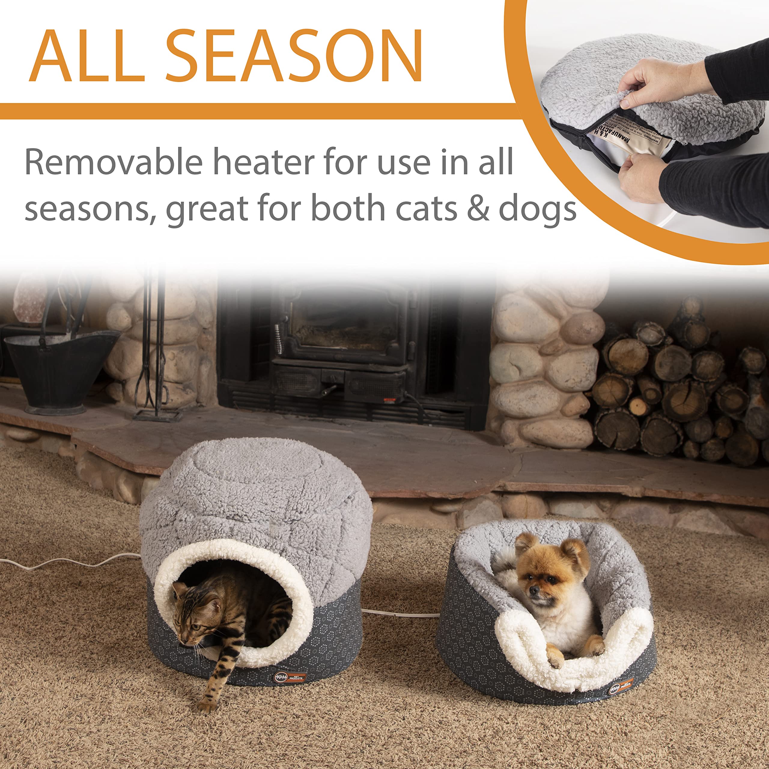 K&H Pet Products: chauffage-4w-amovible, utilisation polyvalente toute l'année.