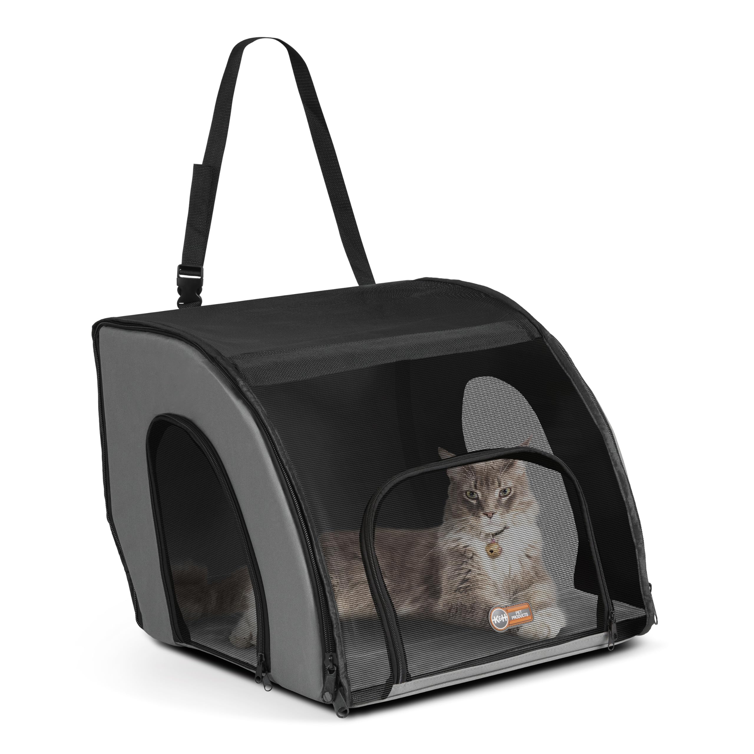 Dimensions Petit 17x16x15 po, adapté petits animaux jusqu’à 10 lb.