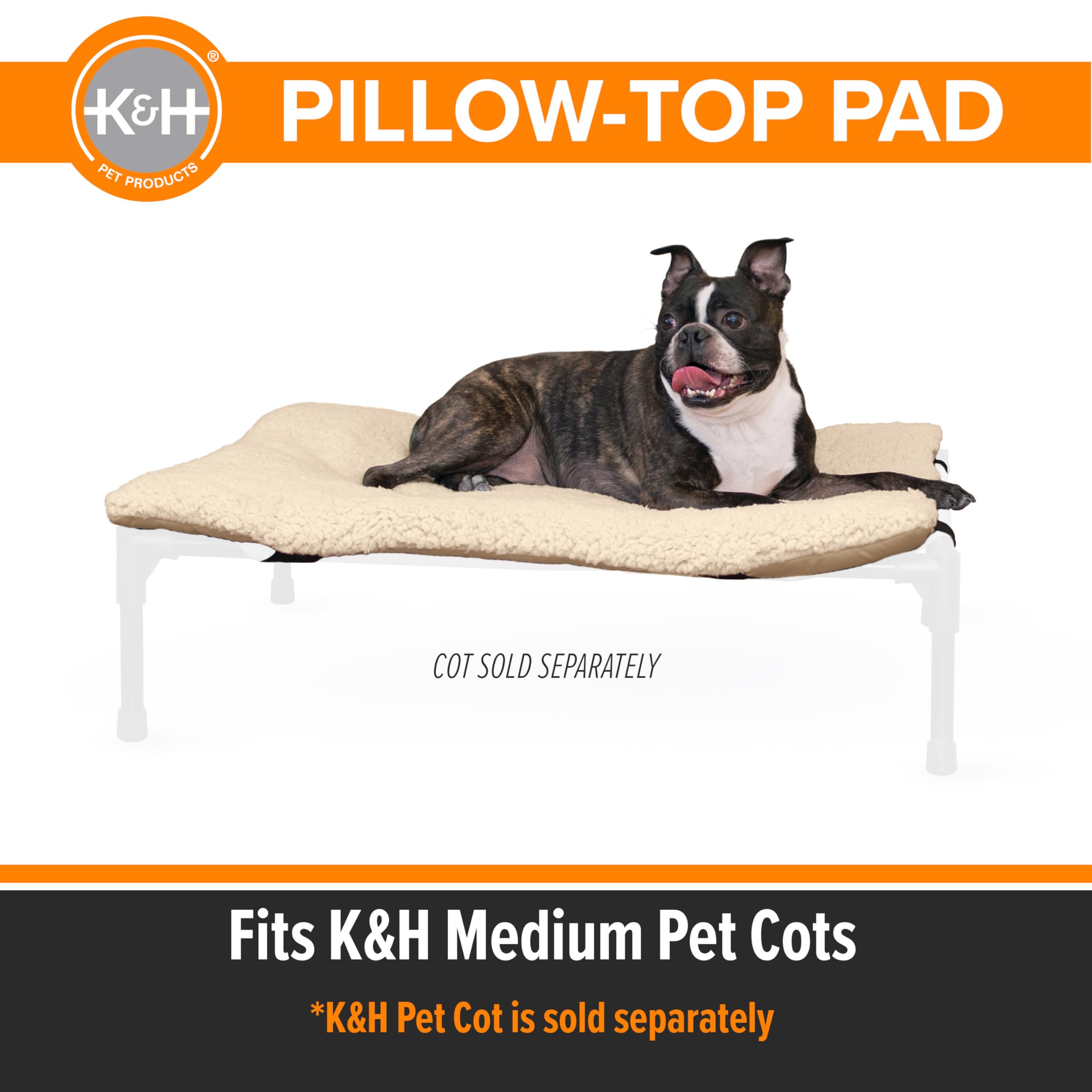 Surface microfleece pelucheuse de K&H Pet Products pour une douceur accrue.