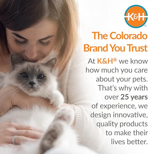 Conception brevetée par K&H Pet Products pour chats présente.