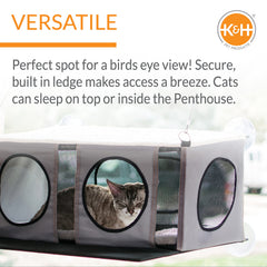 K&amp;H EZ Mount Penthouse: ventouses solides et cadre en acier pour fixation sécurisée.