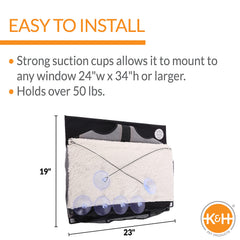 K&amp;H EZ Mount Penthouse: rebord intégré sécurisé pour entrer et se reposer.