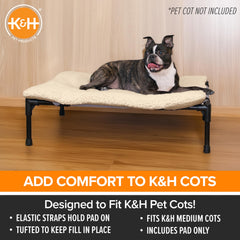 Garnissage polyester doux offre un soutien moelleux, par K&H Pet Products.