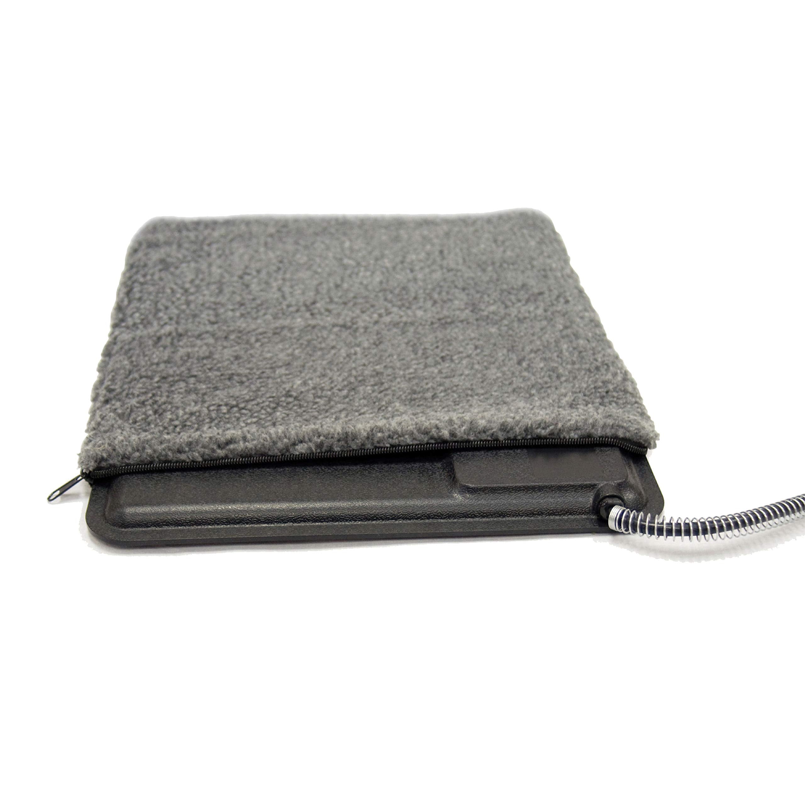 Housse K&H Deluxe Extérieur Kitty Pad Gris petit 12,5 × 18,5 pouces prête pour usage confortable