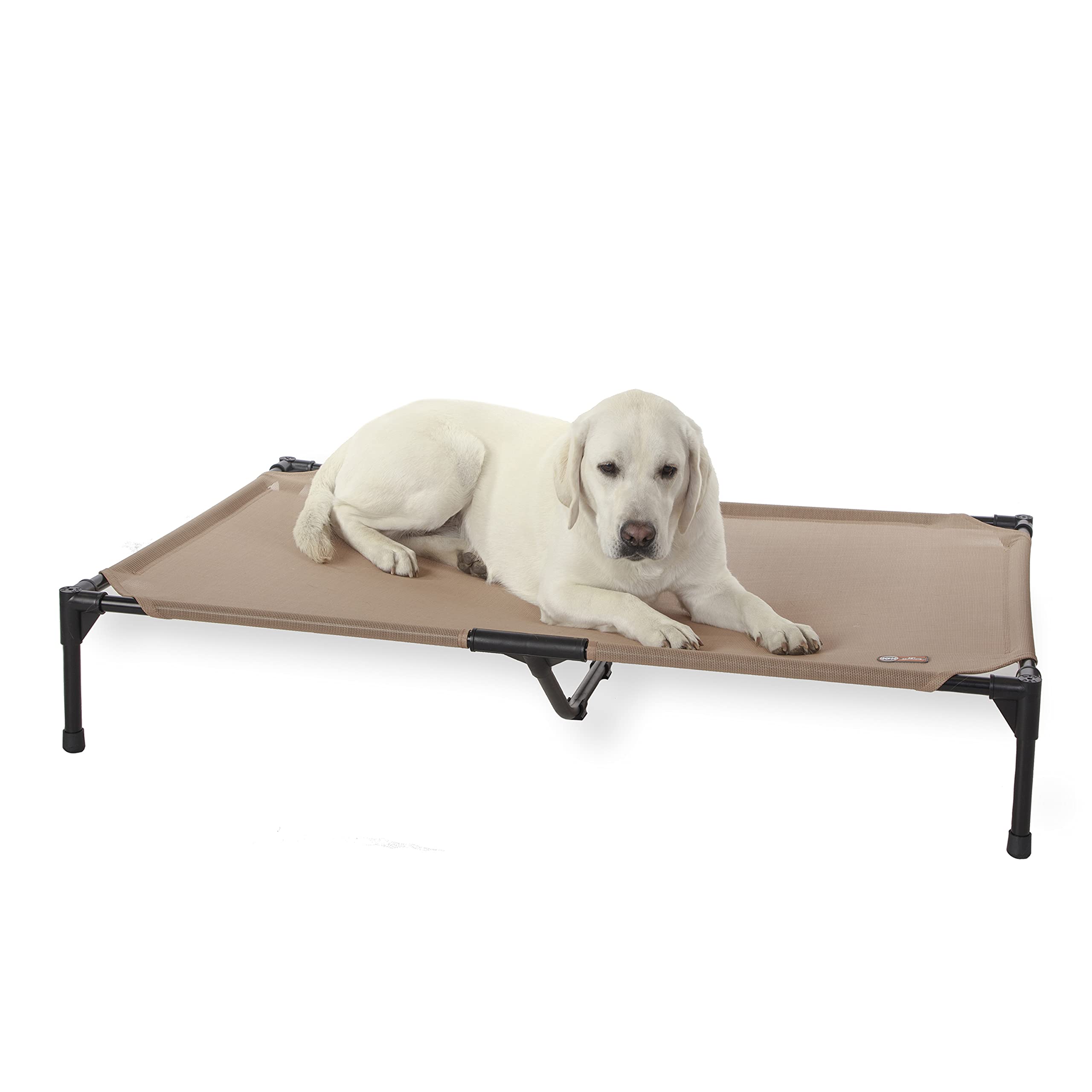 K&H lit chien élevé et refroidissant, parfait pour rester au frais dehors.