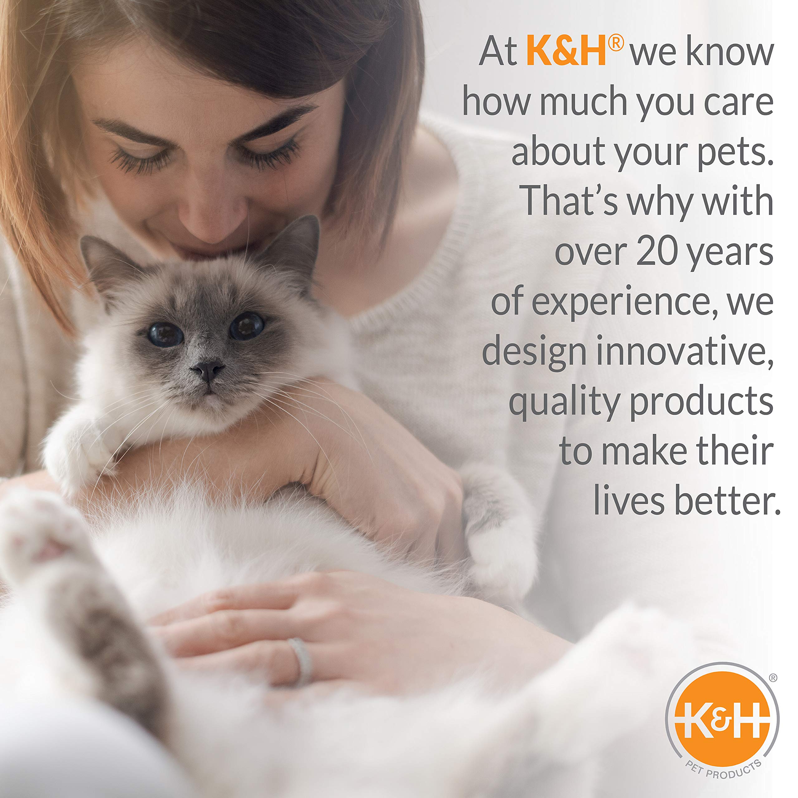 K&H Thermo-Kitty Bed grande taille, espace confortable pour animaux plus lourds