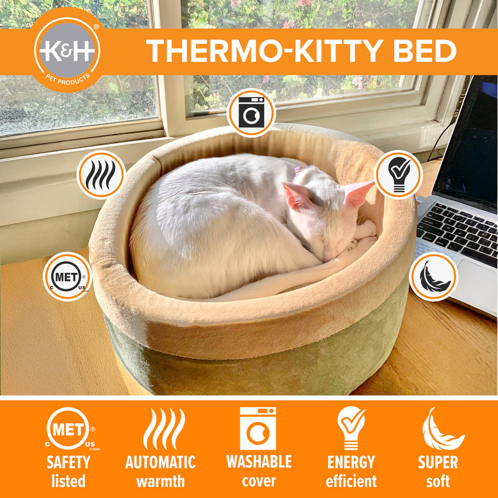 K&H Thermo-Kitty utilisation en intérieur, idéal pour chats et chiens.