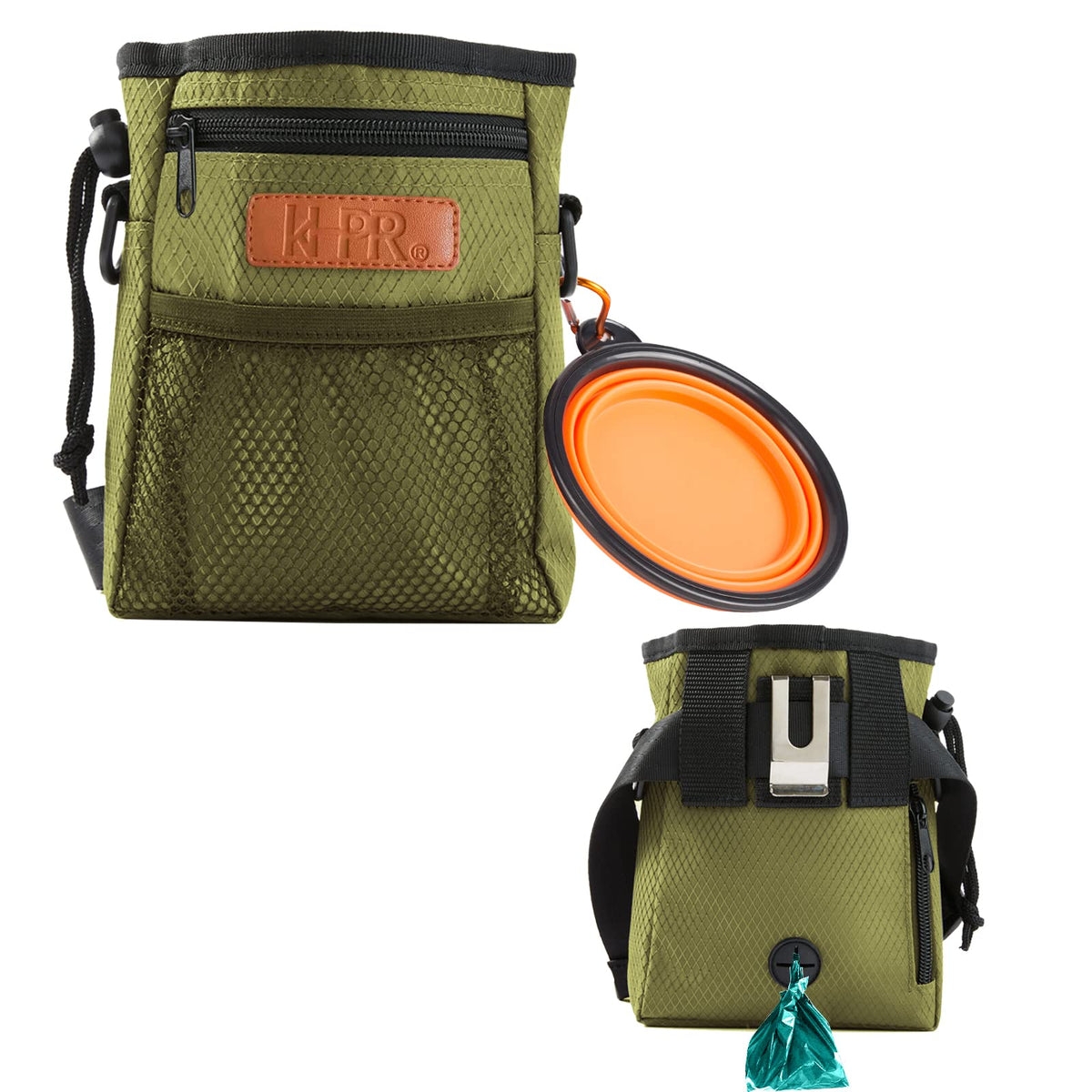 KHPR sac dressage chien grand espace interieur pour friandises et jouets