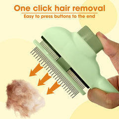 Brosse KHQBG pour chat au poil court, élimination des poils morts en douceur.