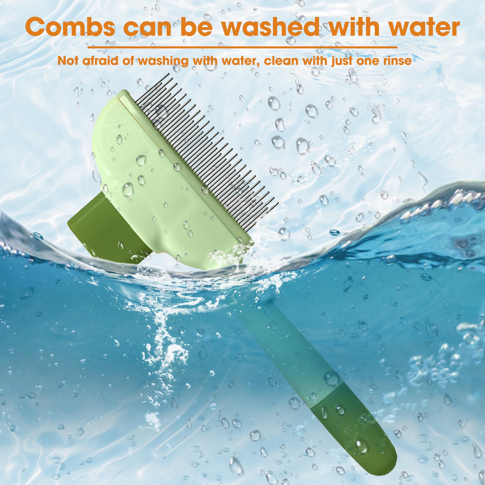 Brosse KHQBG pour chien au poil court, élimination efficace des poils morts.