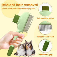 Brosse KHQBG anti-poils pour chien au poil long, entretien du pelage en douceur.