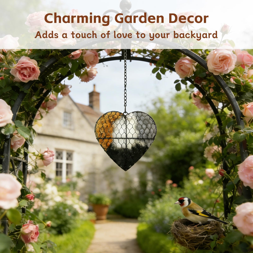 KHUVEZW Décor-jardin-coeur-refuge-petits-oiseaux: charme visuel et air de nid.
