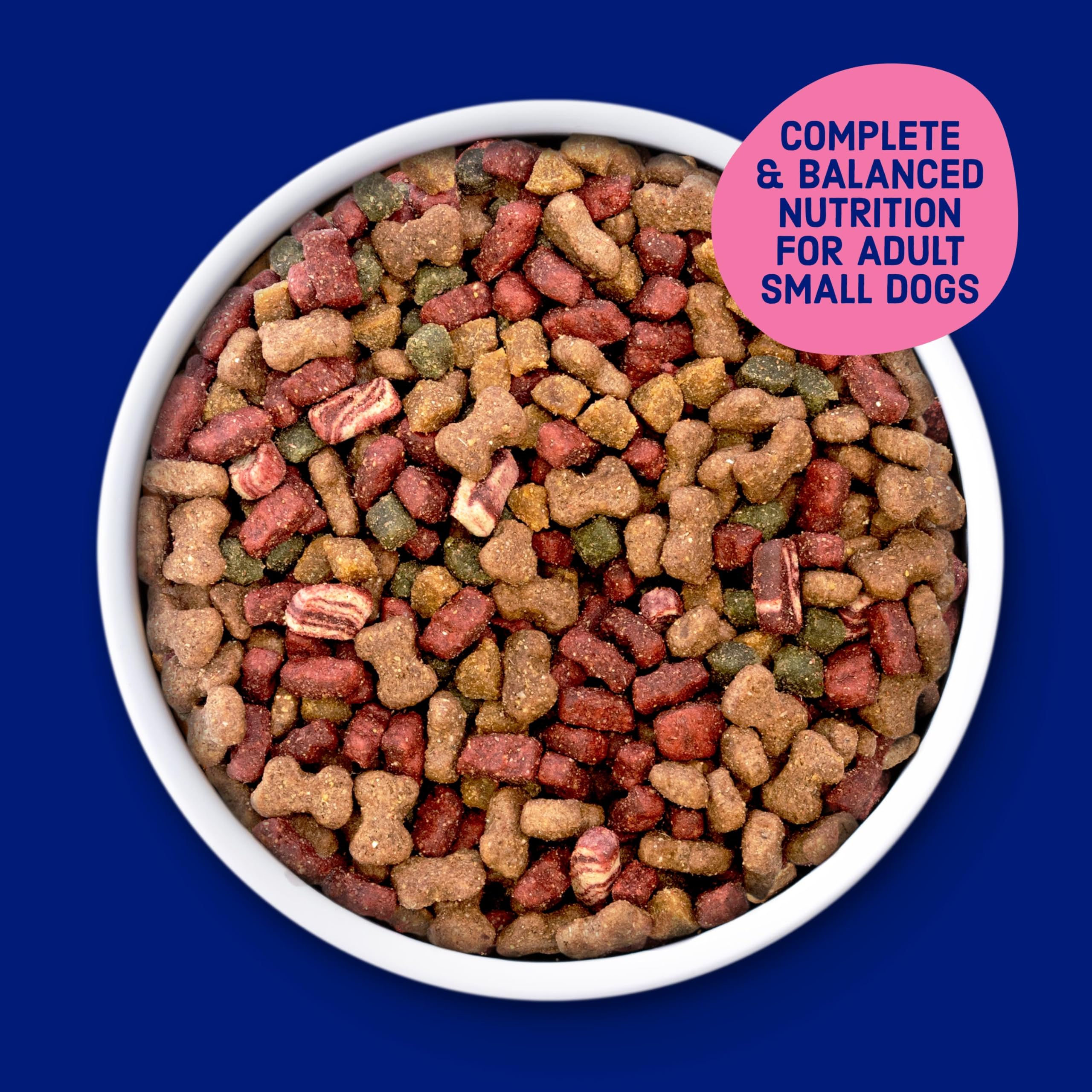 Morceaux croustillants Kibbles 'n Bits Mini Bits, petit chien adore bacon-steak.