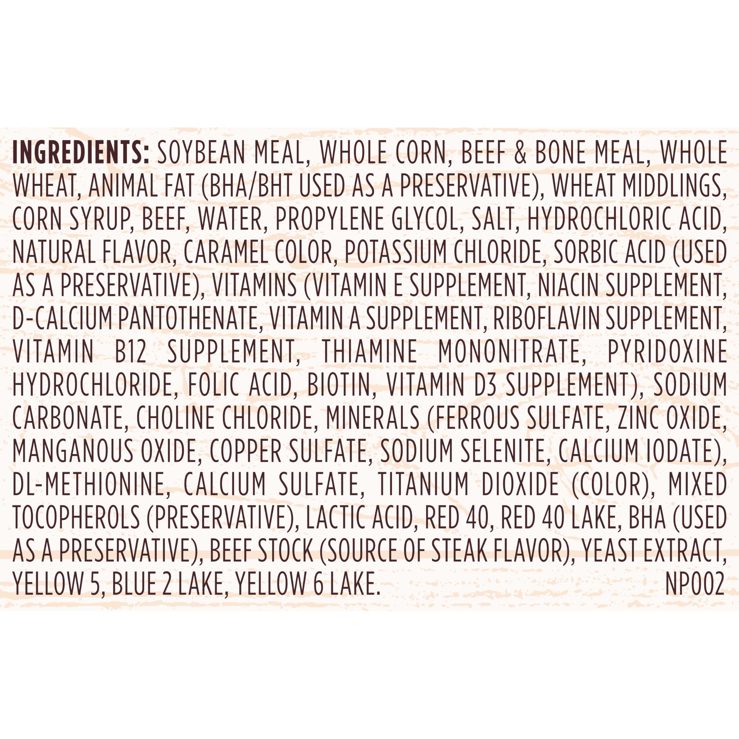 Kibbles 'n Bits Triple Steak repas riche en protéines pour soutenir les muscles.