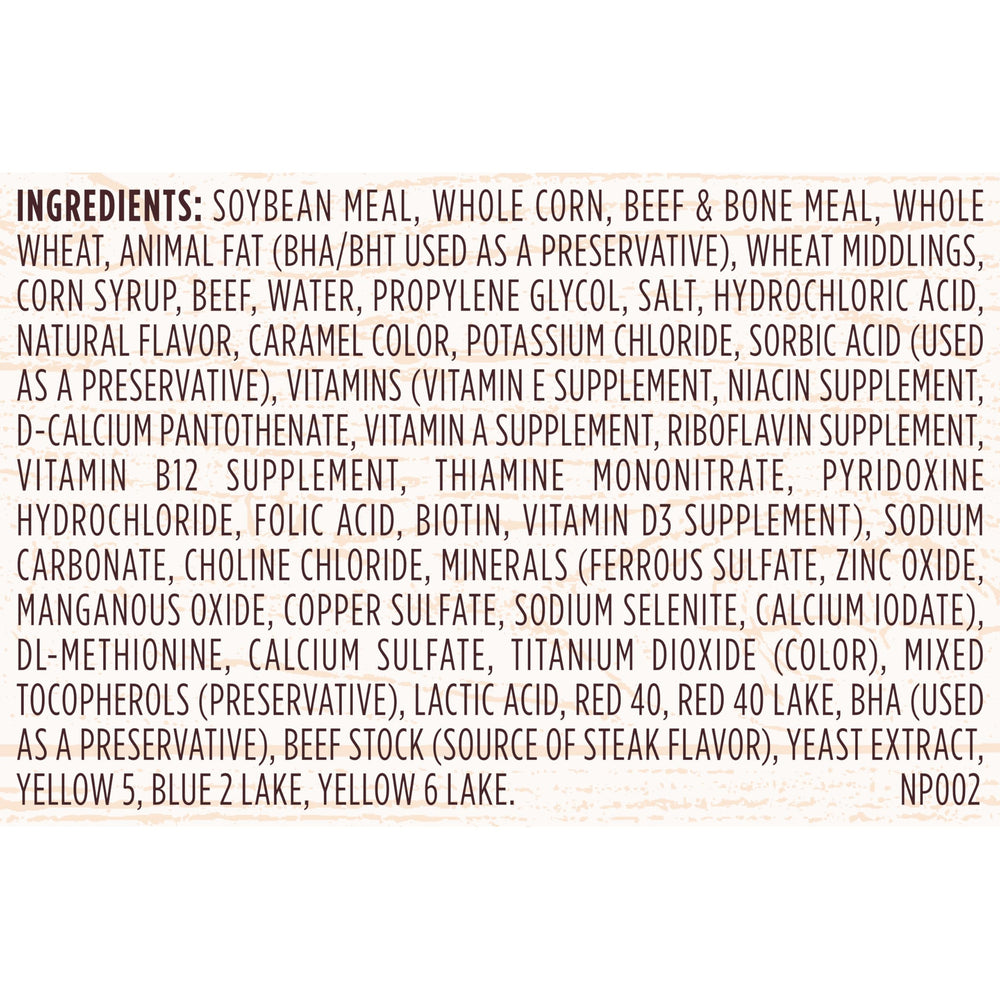 Kibbles 'n Bits Triple Steak repas riche en protéines pour soutenir les muscles.