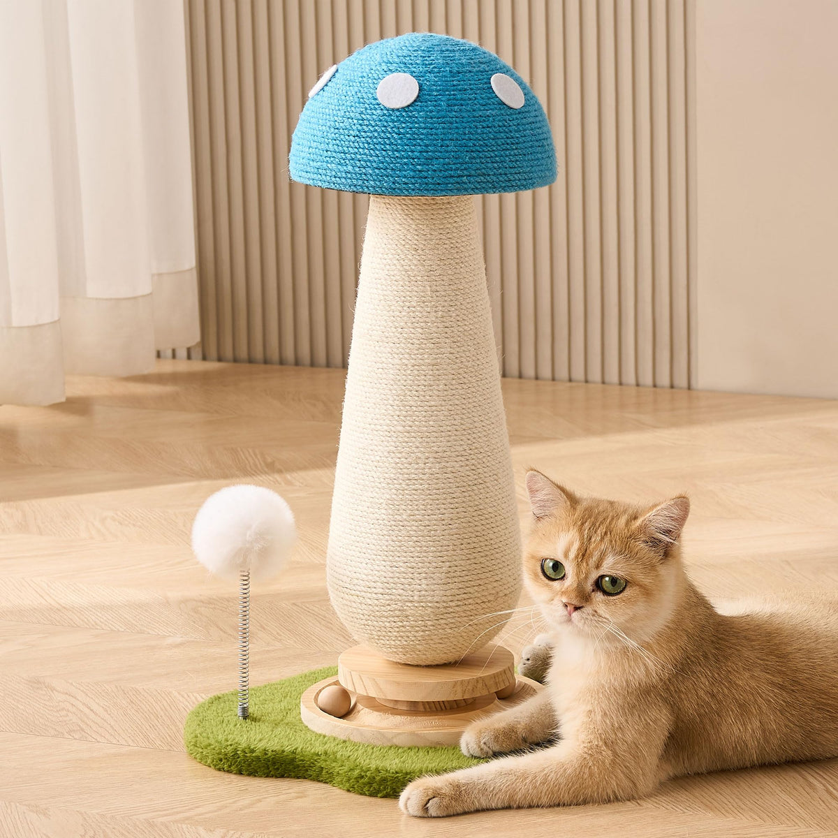 Kicari poste griffage champignon en sisal, surface large