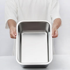 Gamelle inox alimentaire Kichwit, durable et sûre pour nourriture et eau.