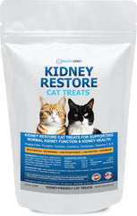 Friandises Kidney Restore au thon pour chat, plaisir gustatif et soutien rénal potentiel.