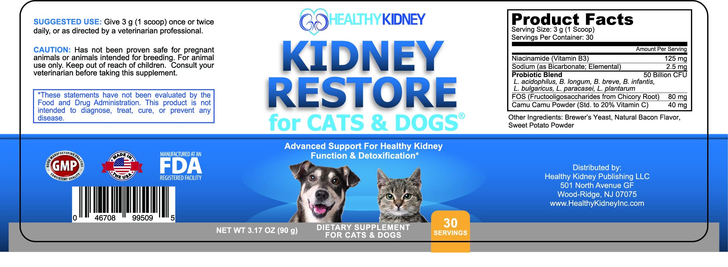 Kidney Restore: dosage facile prêt à saupoudrer sur le repas quotidien