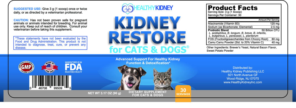 Kidney Restore: dosage facile prêt à saupoudrer sur le repas quotidien