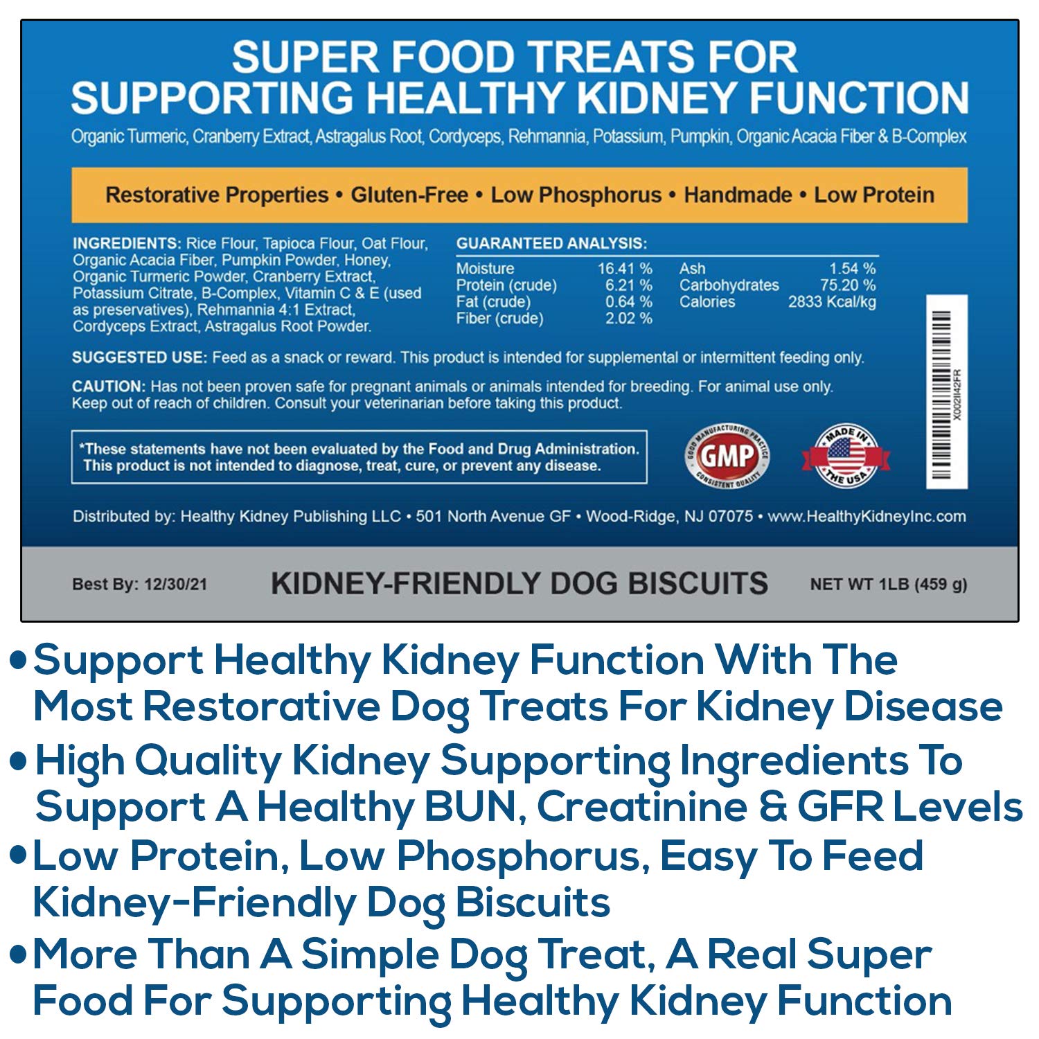 Kidney Restore – emballage bacon, friandise pratique pour chien.