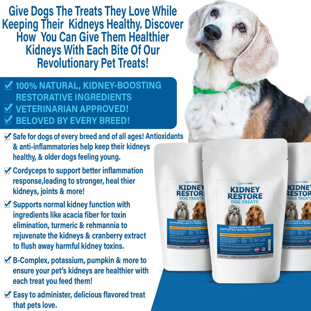 Composition nutritionnelle Kidney Restore friandises bacon pour chien