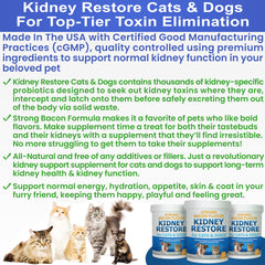 Kidney Restore: poudre à ajouter dans la nourriture du chat pour soutien rénal doux