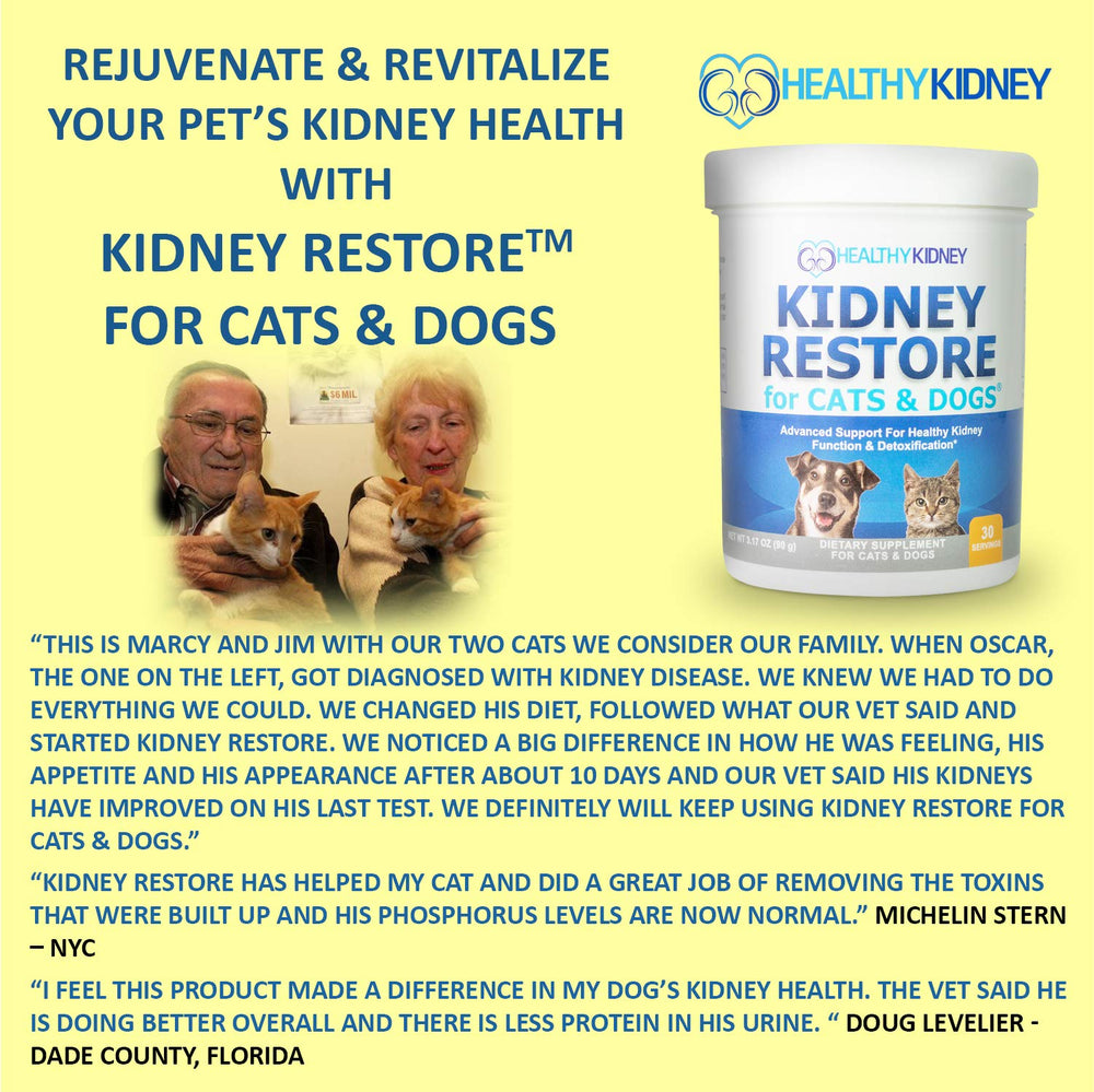 Kidney Restore: poudre à ajouter dans la nourriture du chien, soutien rénal équilibré