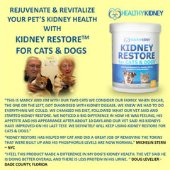 Kidney Restore: poudre à ajouter dans la nourriture du chien, soutien rénal équilibré