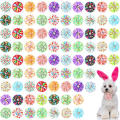 Kigeli noeud de collier Paques oeufs colorés pour chien, allure festive et élégante.