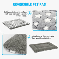 Tapis-chien-face-etoiles-design ajoute une touche décorative.