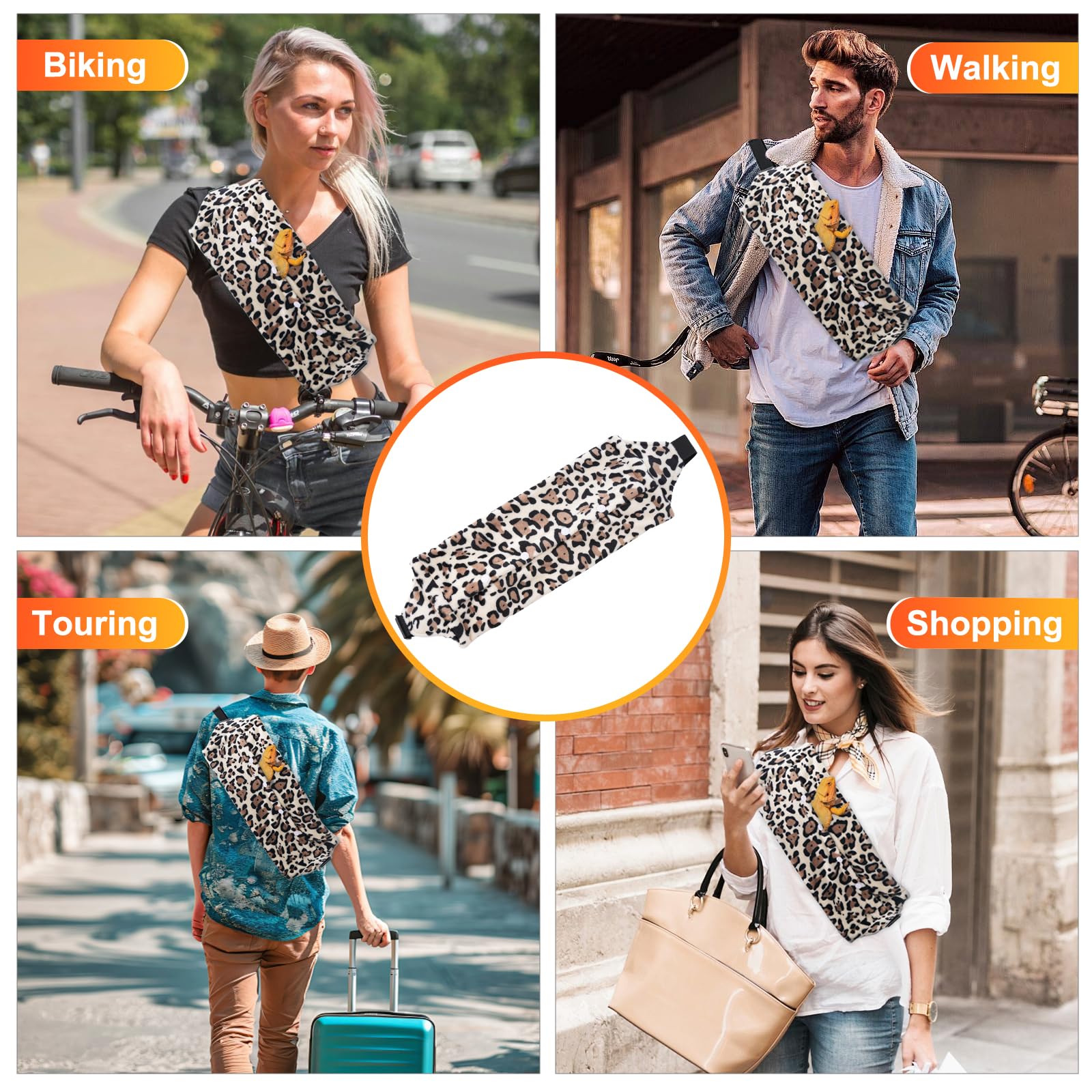 Kiiocwev pack trois tailles dragon barbu, ajustement flexible pour croissance.