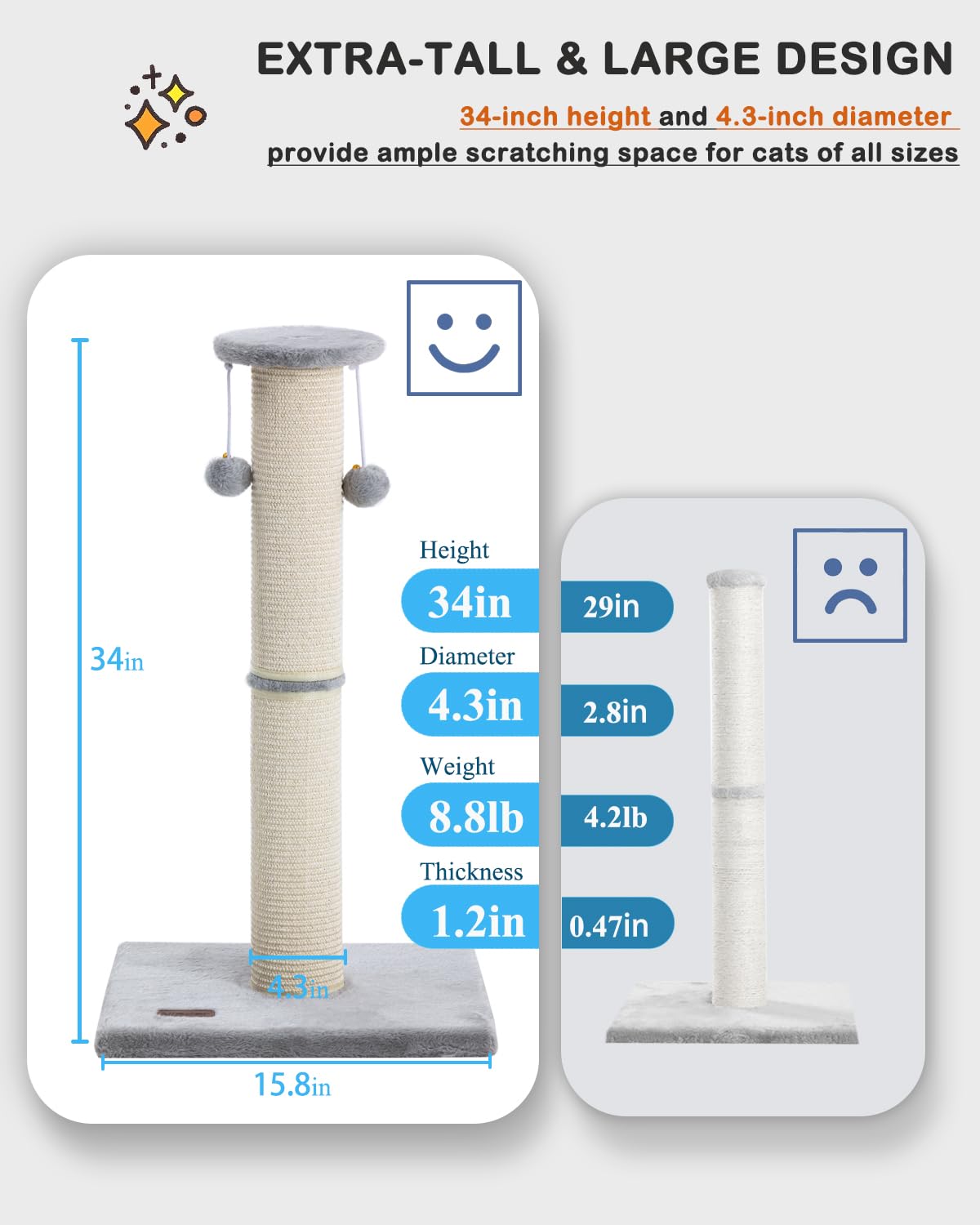Kilodor grattoir-sisal remplaçable prolonge l'usage et réduit les coûts.