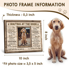 Kilyhome cadre mémoire chien bois double couche apporte chaleur à votre coin souvenir
