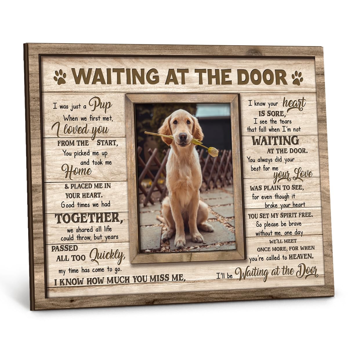 Cadre mémoire chien photo 8x10 par Kilyhome pour afficher votre souvenir