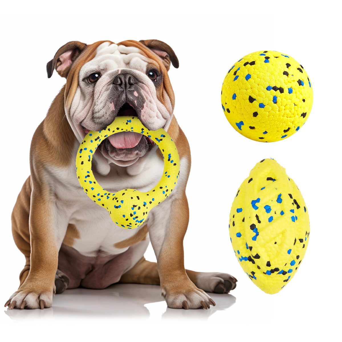 Balles Kimee pour chien – ensemble durable pour jeux interactifs.