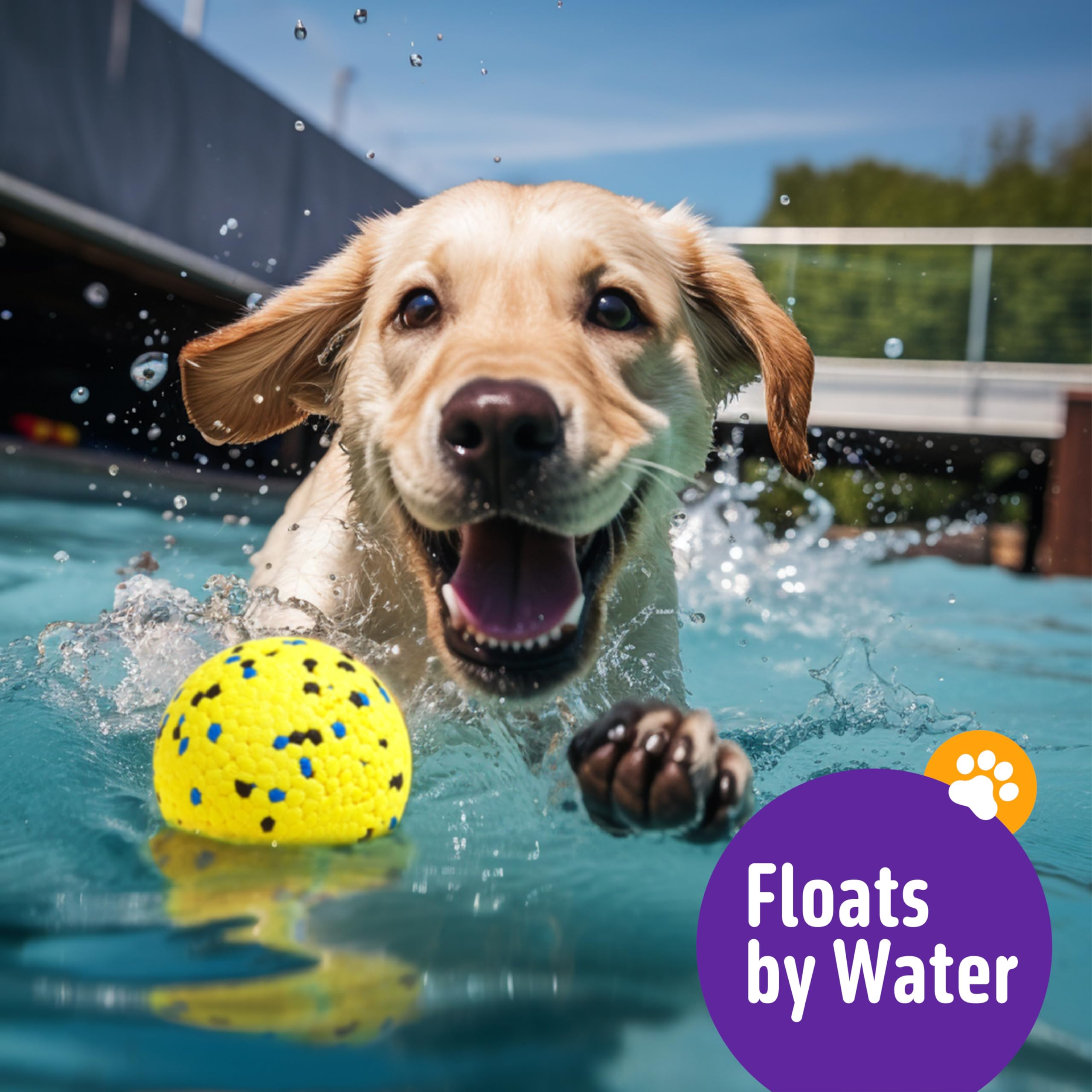 Ensemble trois balles Kimee — parfait pour chiots et chiens adultes.
