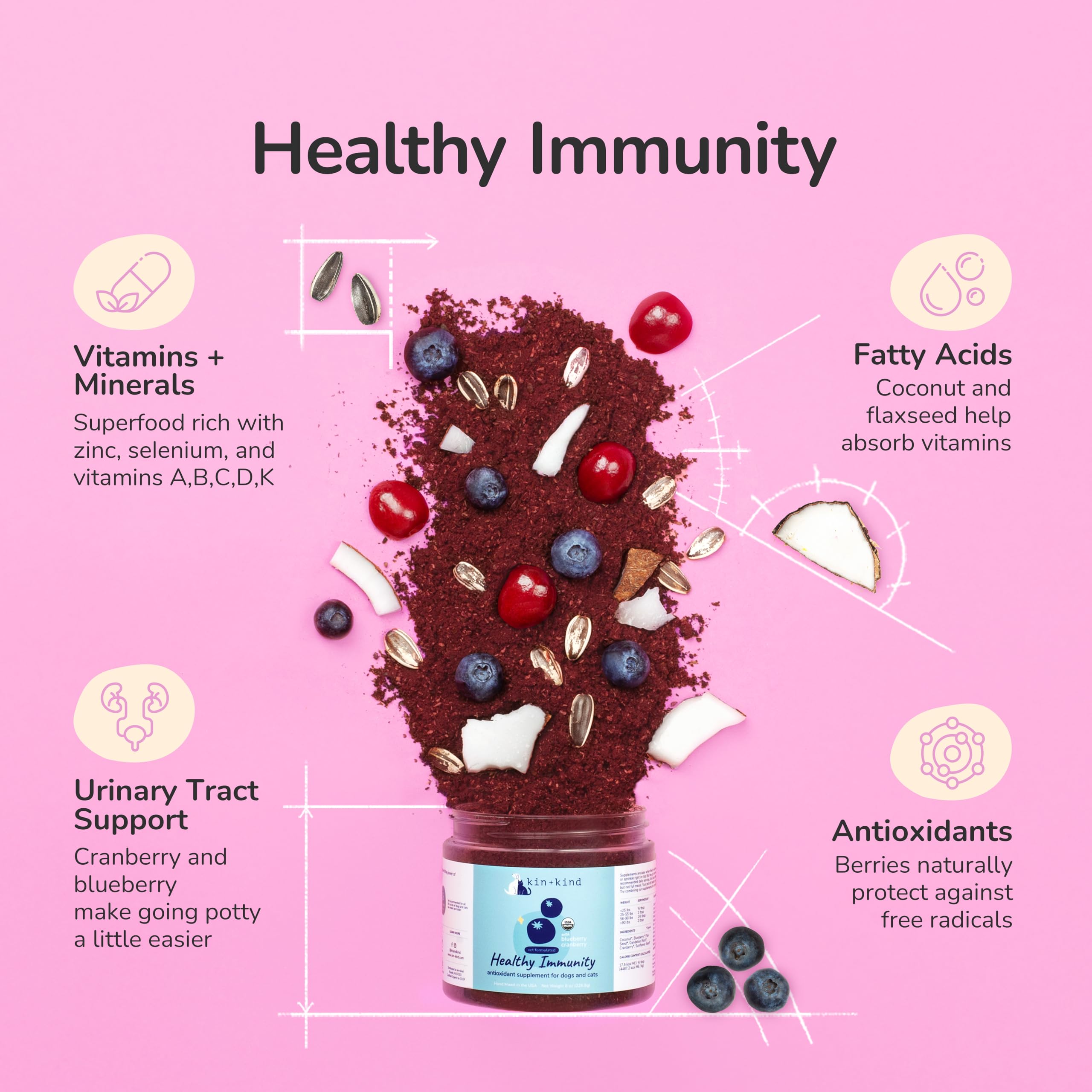 Kin-kind fabriqué aux États-Unis – qualité et traçabilité.