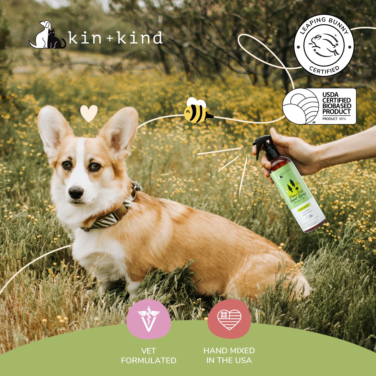 Kin+Kind format pratique pour usage à domicile et en voyage