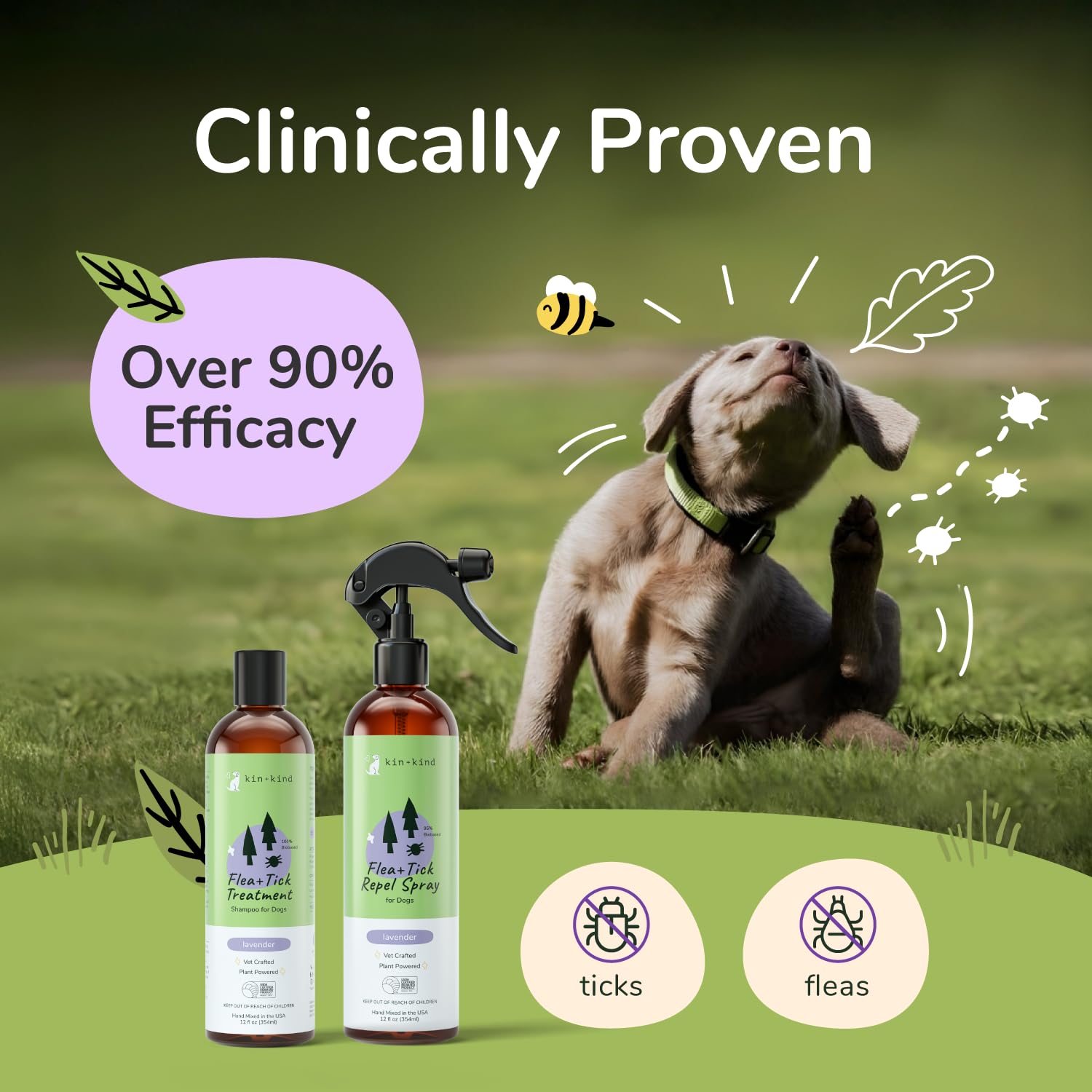 Kin-kind huile essentielle menthe poivrée, parfum frais et effet répulsif.