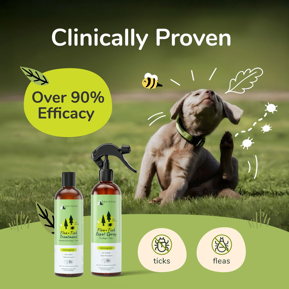 Kin+Kind ingrédients huile essentielle citronnelle et romarin pour éloigner parasites