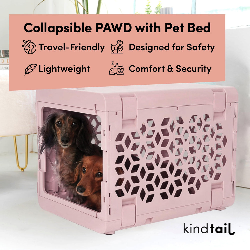 KindTail PAWD: matelas lavable en velours, confort doux.