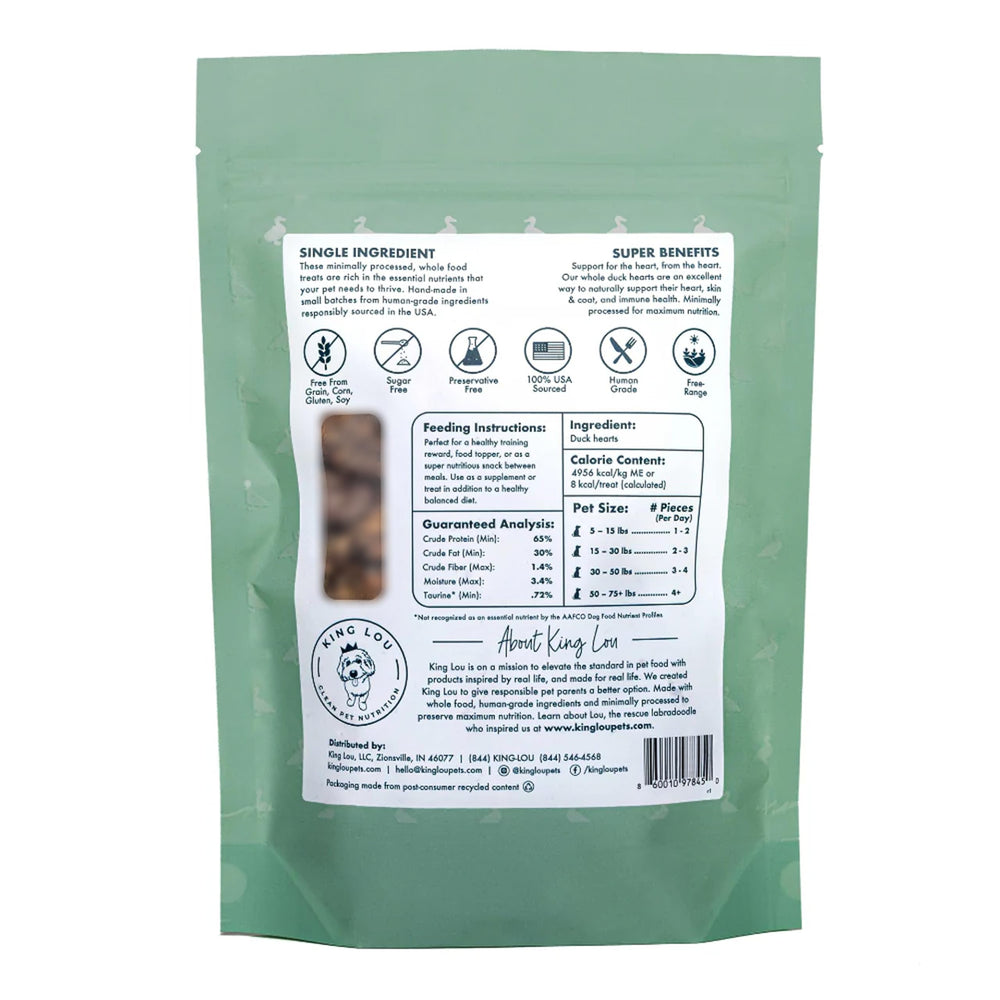 King Lou friandises sans additifs ni conservateurs, qualité pure.