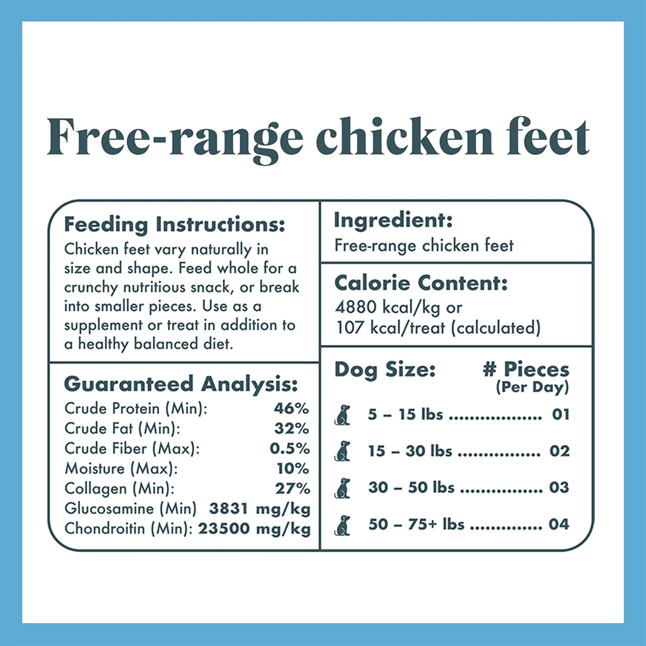 King Lou paquet de dix pattes de poulet sèches pratique