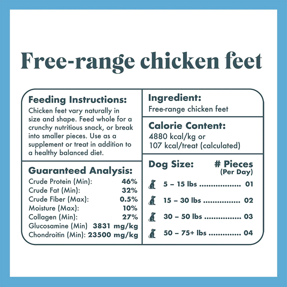 King Lou paquet de dix pattes de poulet sèches pratique