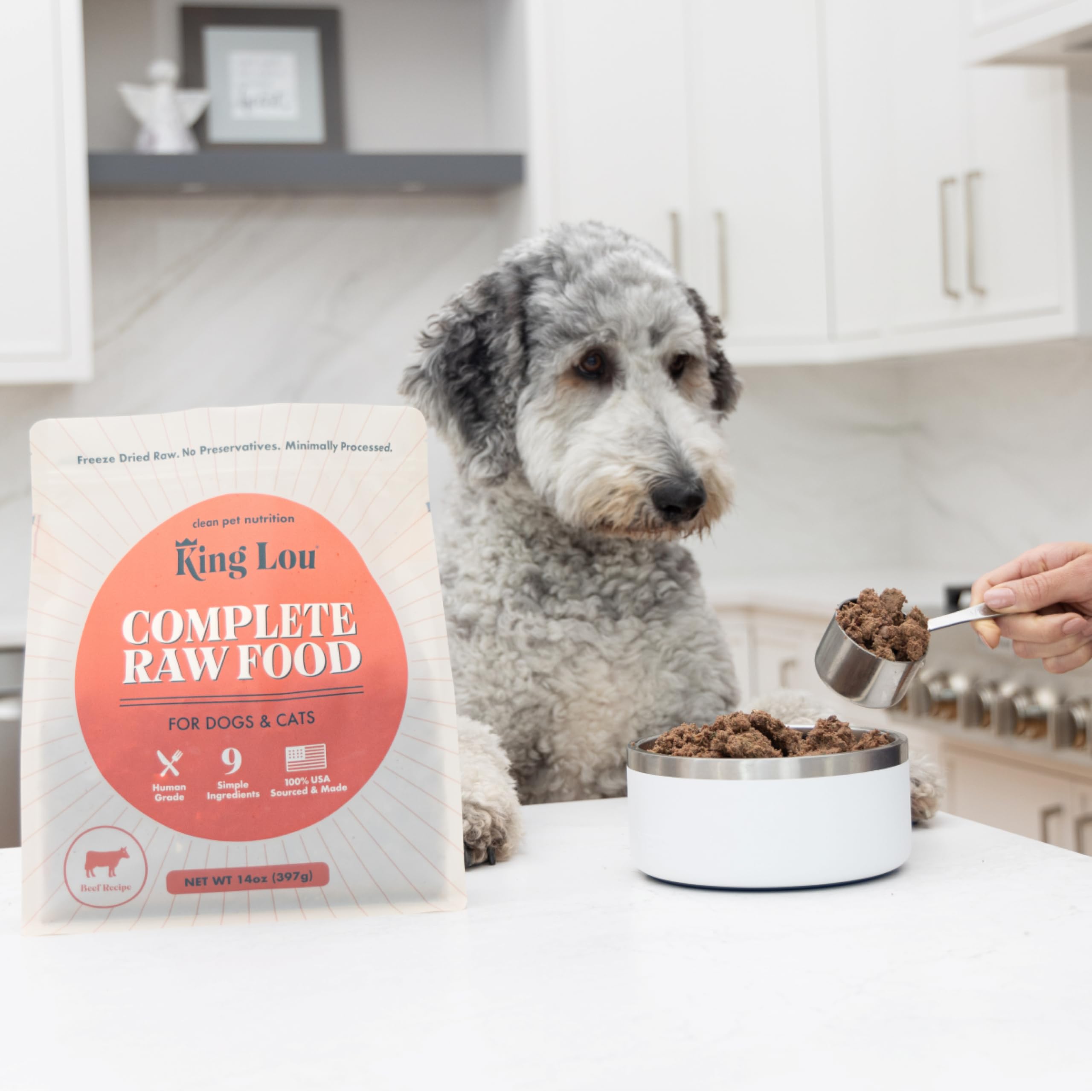 King Lou Pets — abats riches en nutriments, pour une diète équilibrée et naturelle.